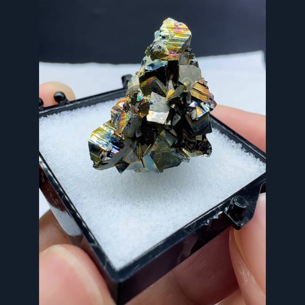 Iridescent Arsenopyrite Yaogangxian 2.2 cm — alternate view