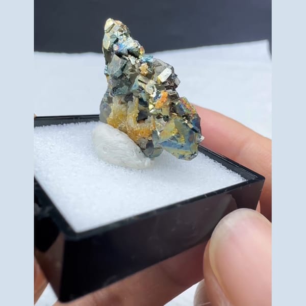 Iridescent Arsenopyrite Yaogangxian 2.2 cm — alternate view