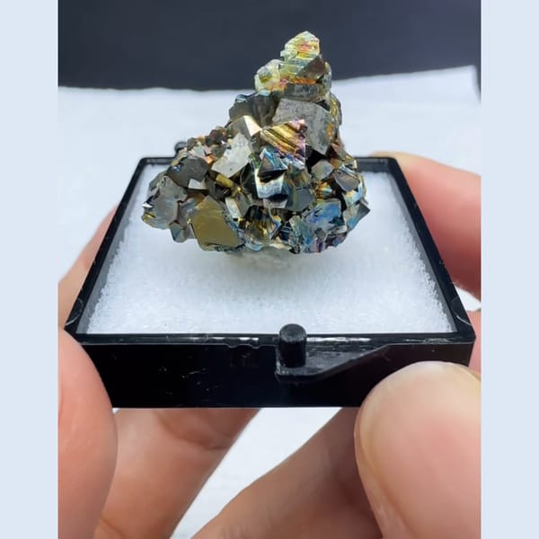 Iridescent Arsenopyrite Yaogangxian 2.2 cm — detail view