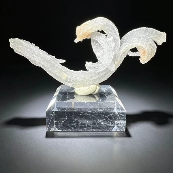 Ram's Horn Selenite Guizhou 5.0 cm — complete view