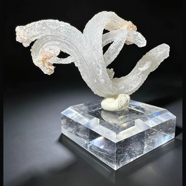 Ram's Horn Selenite Guizhou 5.0 cm — detail view