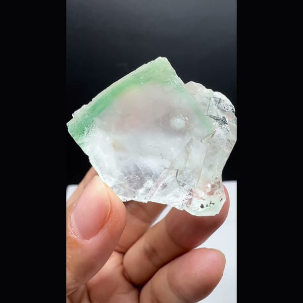 Clear Fluorite with Green Rim Yaogangxian 4.2 cm — alternate view