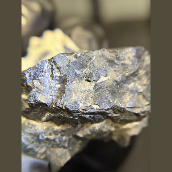 Etched octahedral blue-green fluorite from Huanggangliang — detail view