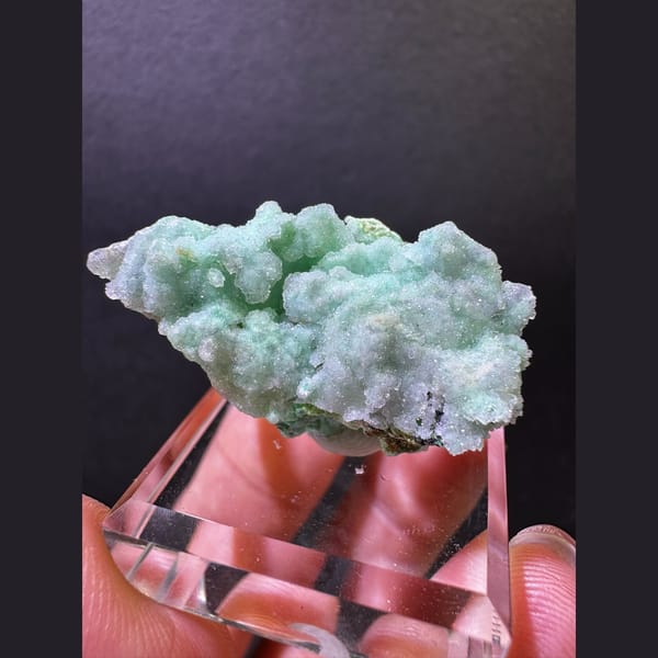 Green smithsonite from Indonesia — alternate view