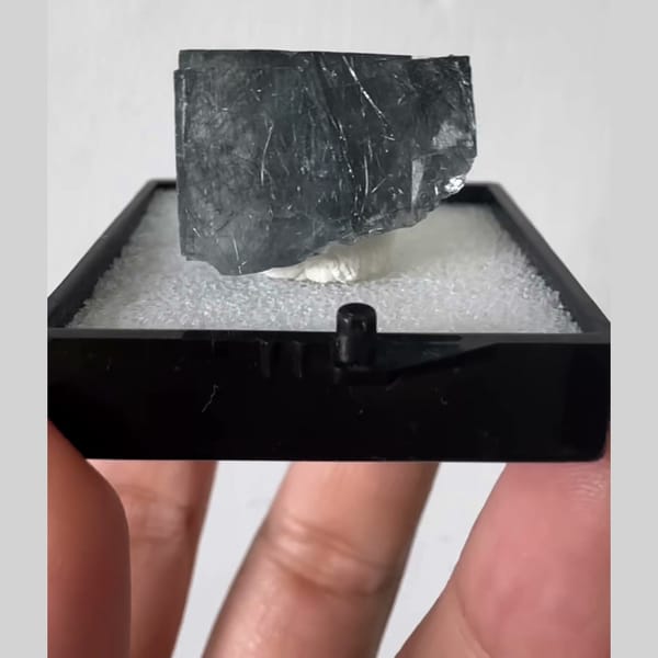 Fluorite with Bismuthinite Yaogangxian 2.0 cm — complete view