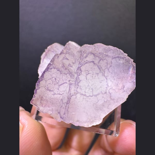 Lavender purple-edge fluorite from Guizhou — alternate view