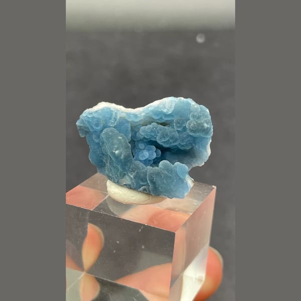 Velvety blue plumbogummite from Guangxi — alternate view