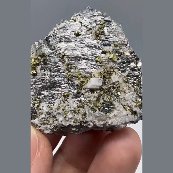 Arsenopyrite with Chalcopyrite Yaogangxian 3.7 cm — complete view