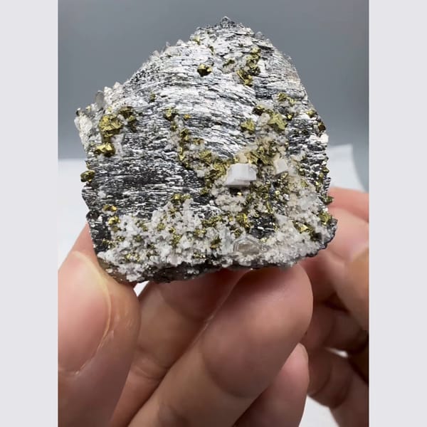 Arsenopyrite with Chalcopyrite Yaogangxian 3.7 cm — alternate view
