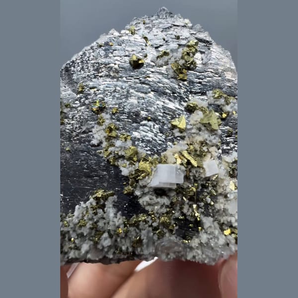 Arsenopyrite with Chalcopyrite Yaogangxian 3.7 cm — alternate view