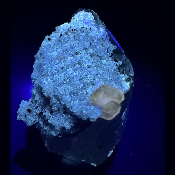 Sugar Fluorite with Apatite Yaogangxian 4.4 cm — complete view