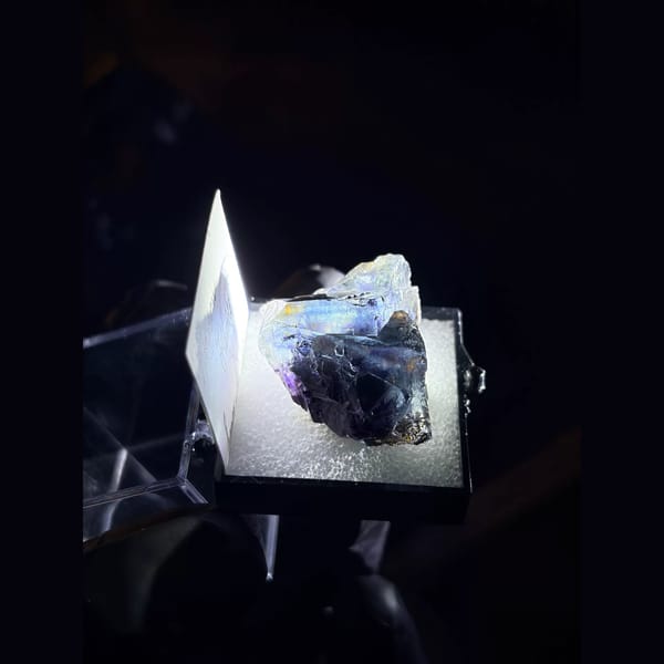 Old-stock etched phantom fluorite from Inner Mongolia — alternate view