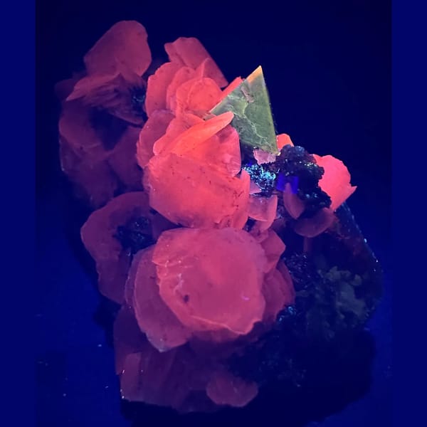 Quartz with Wolframite, Scheelite and Calcite Yaogangxian 9.0 cm — alternate view