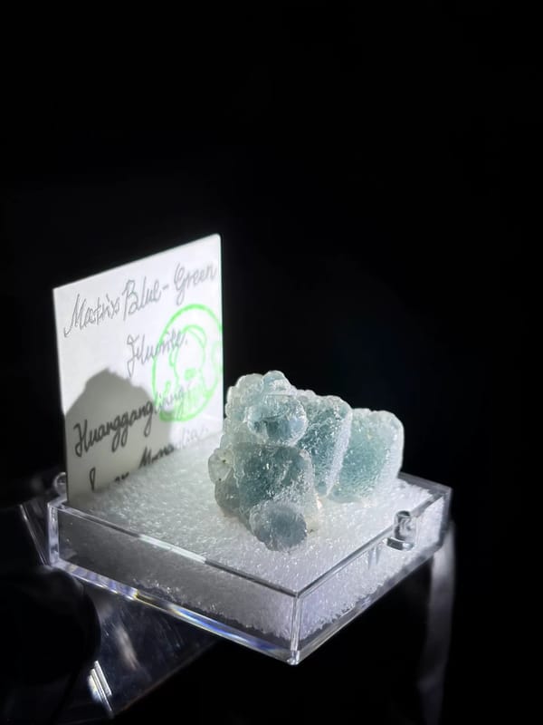Etched Blue-Green Octahedral Fluorite from Huanggangliang — complete view 5 of the exact specimen