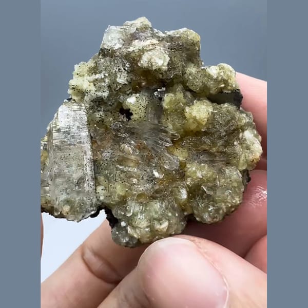 Tarnished Arsenopyrite Rosettes Yaogangxian 4.3 cm — detail view