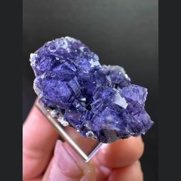 Purple fluorite cluster Inner Mongolia — alternate view