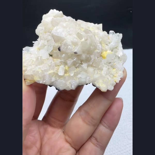 Scheelite with Quartz Yaogangxian 7.0 cm — complete view