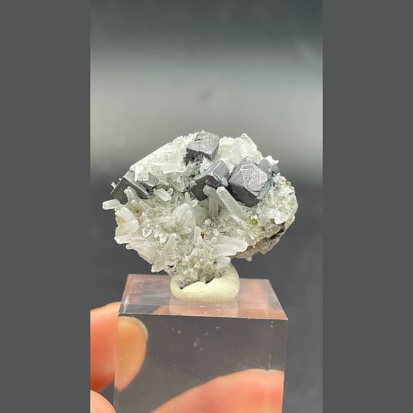 Galena and sphalerite with quartz from Bulgaria — complete view