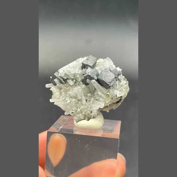Galena and sphalerite with quartz from Bulgaria — alternate view