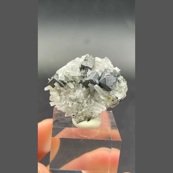 Galena and sphalerite with quartz from Bulgaria — alternate view
