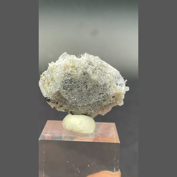 Galena and sphalerite with quartz from Bulgaria — detail view