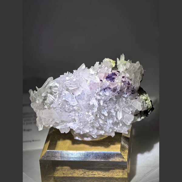 Pink Fluorite with Quartz Inner Mongolia 7.0 cm — complete view