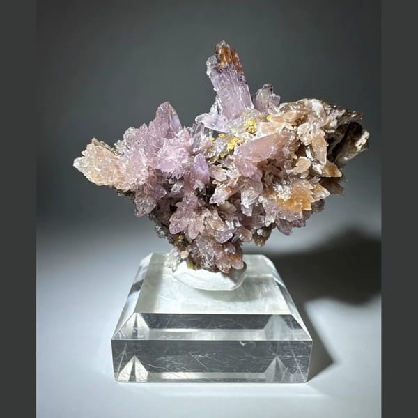 Lilac Fluorite with Creedite Guizhou 5.0 cm — alternate view