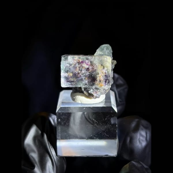 Garden-inclusion fluorite from Okorusu, Namibia — alternate view