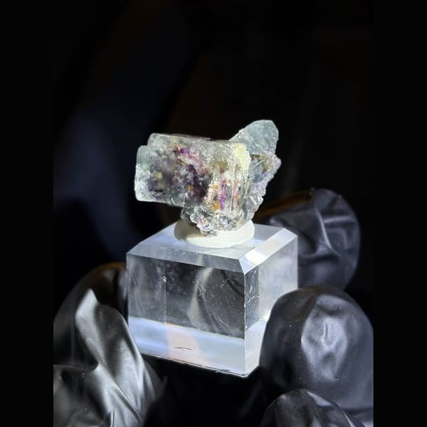 Garden-inclusion fluorite from Okorusu, Namibia — alternate view