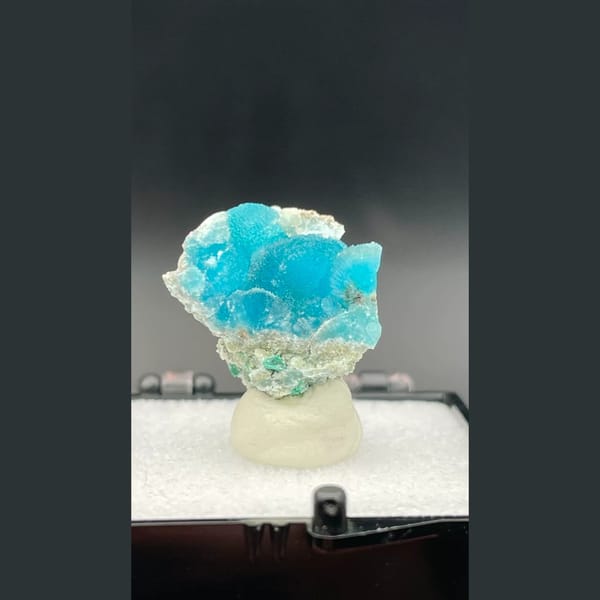 Glacier blue hemimorphite from Guangdong — alternate view