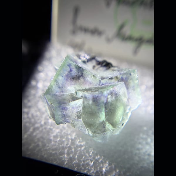Glassy green phantom fluorite from Yindu — alternate view