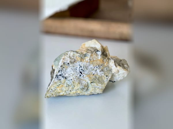 Pakistan Aquamarine with Golden Mica, Feldspar and Tourmaline 109.6 g Specimen — alternate view