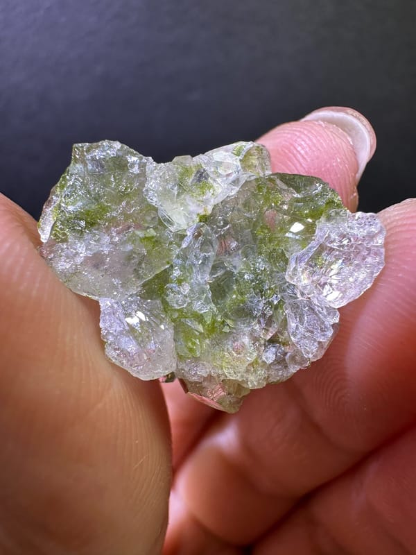 Green Epidote with Quartz Cluster from Turkey — complete view 3 of the exact specimen