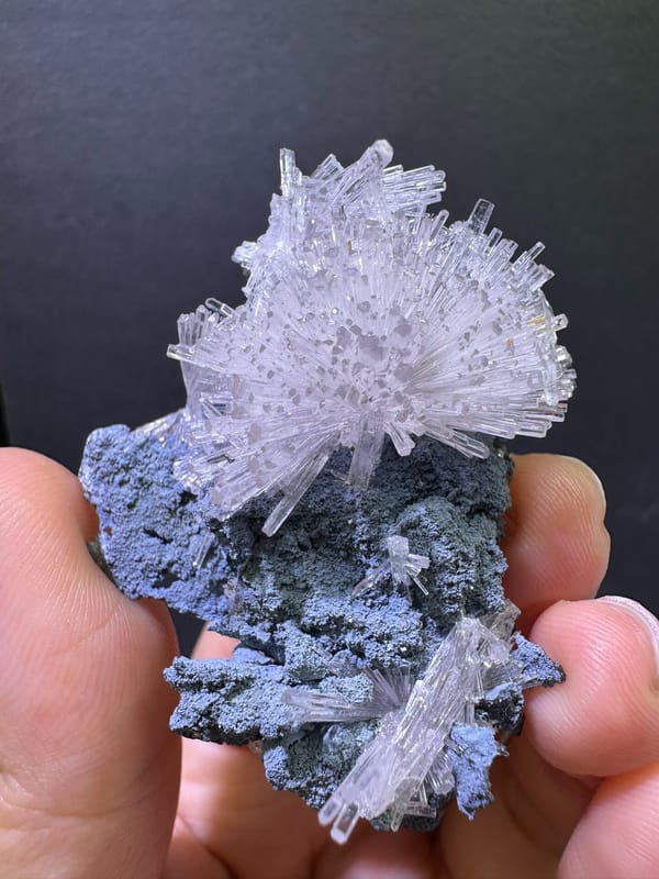 Radiating Zeolite Flower Cluster from Zhejiang — complete view 3 of the exact specimen