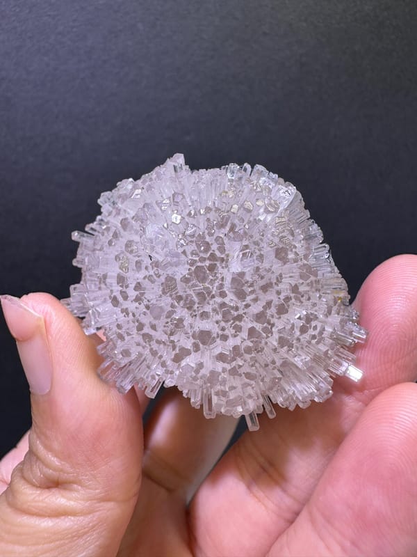 Second complete top view of the dense zeolite crystal tips
