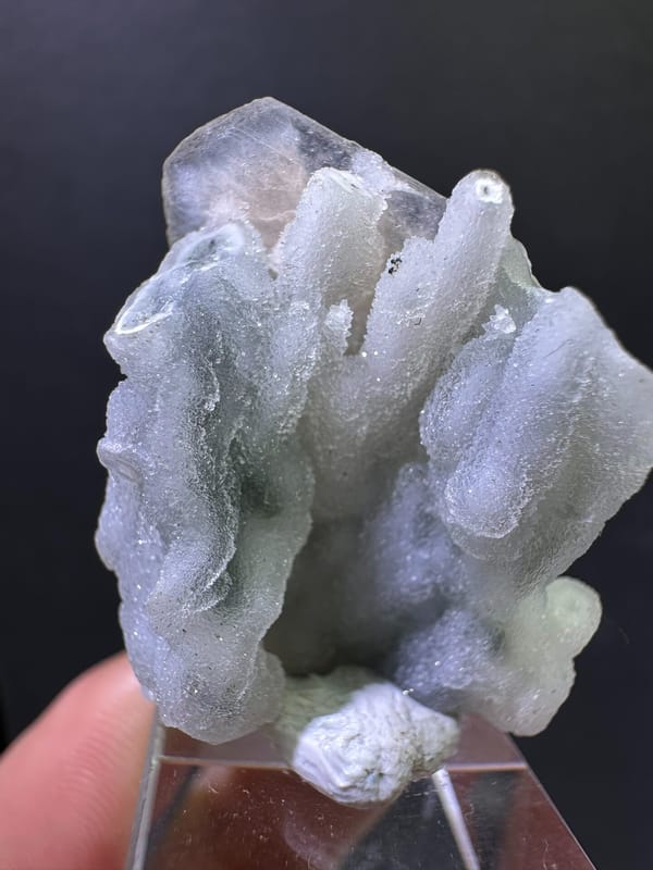 Frosted Chalcedony with Zeolite from India — complete view 1 of the exact specimen