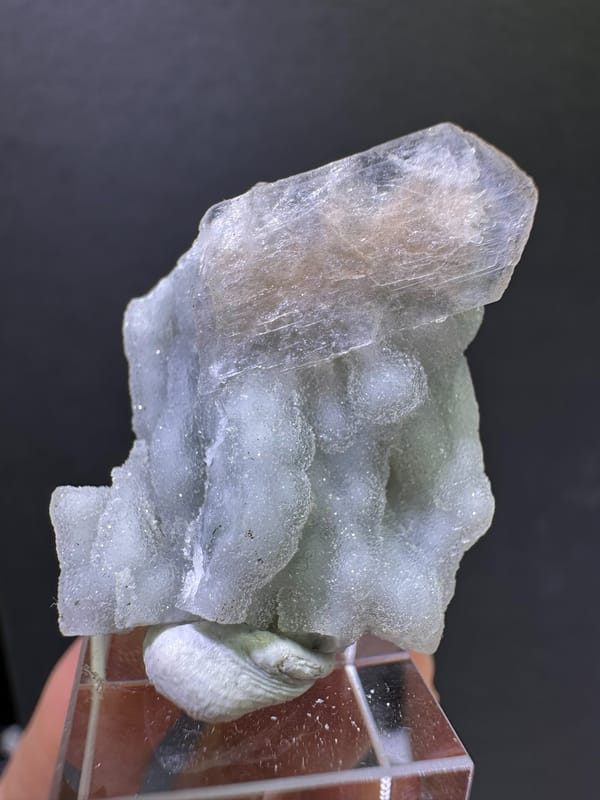 Frosted Chalcedony with Zeolite from India — complete view 2 of the exact specimen