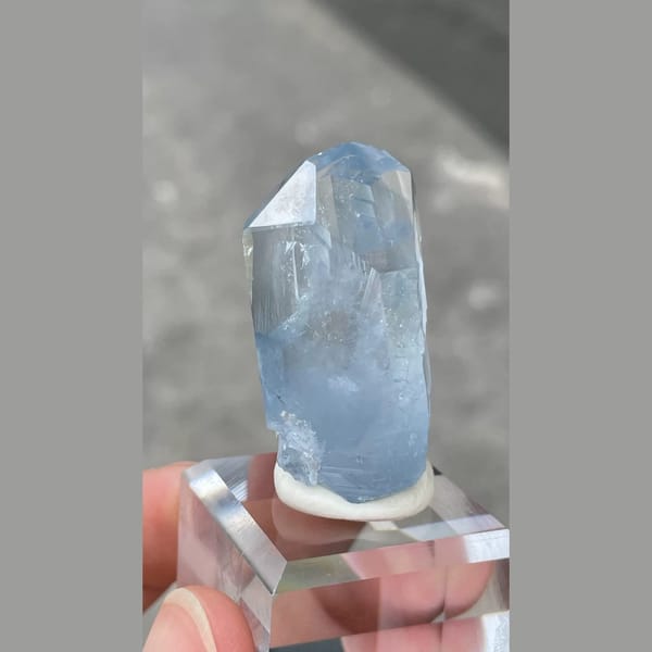 Celestine Crystal Group Madagascar 3.9 cm — alternate view