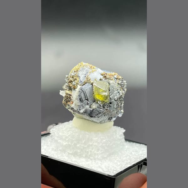 Galena with Sphalerite Bulgaria 2.6 cm — alternate view