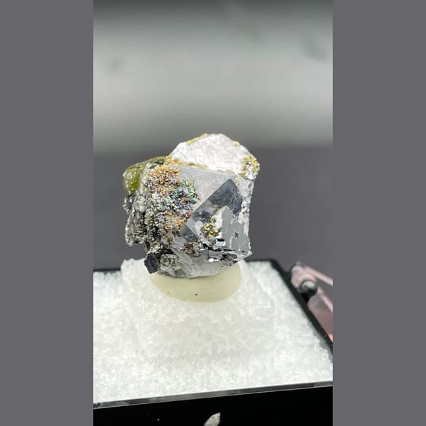 Galena with Sphalerite Bulgaria 2.6 cm — detail view