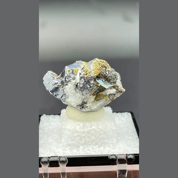 Galena with Sphalerite Bulgaria 2.6 cm — detail view