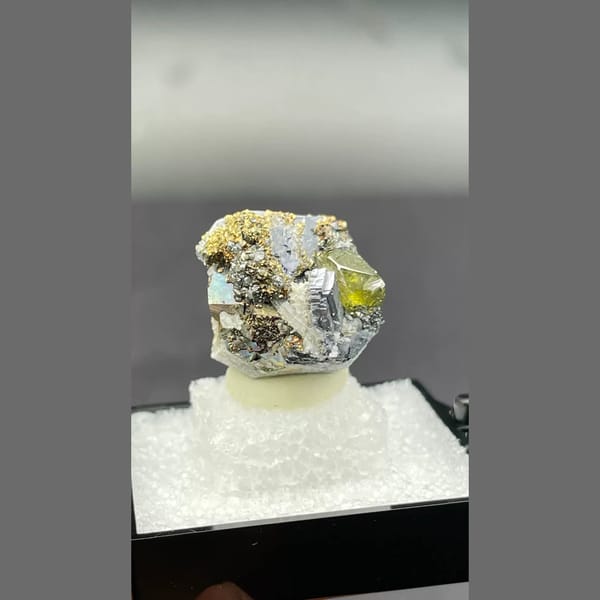 Galena with Sphalerite Bulgaria 2.6 cm — detail view