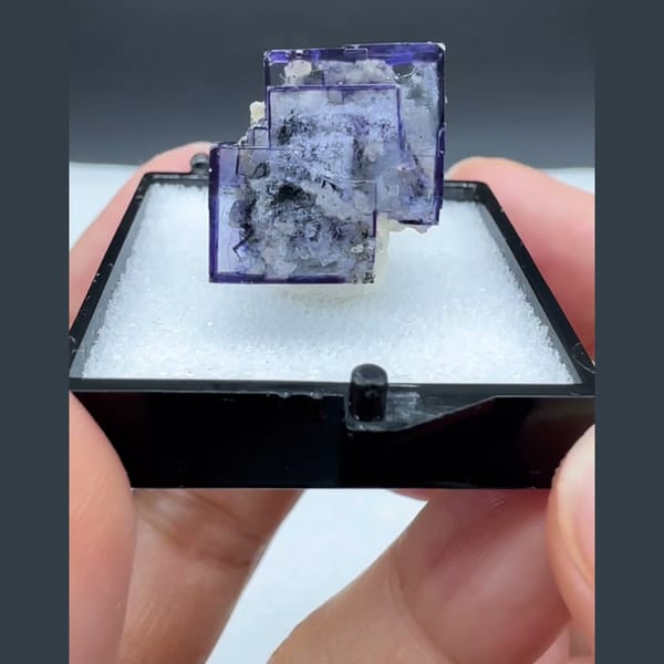 Clear Fluorite with Inclusions Yaogangxian 1.7 cm — complete view