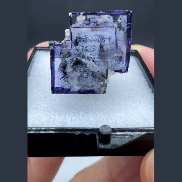 Clear Fluorite with Inclusions Yaogangxian 1.7 cm — alternate view