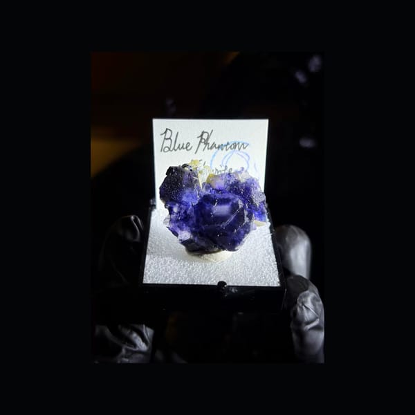 Stepped Blue-Phantom Fluorite from Inner Mongolia — complete view 1 of the exact specimen