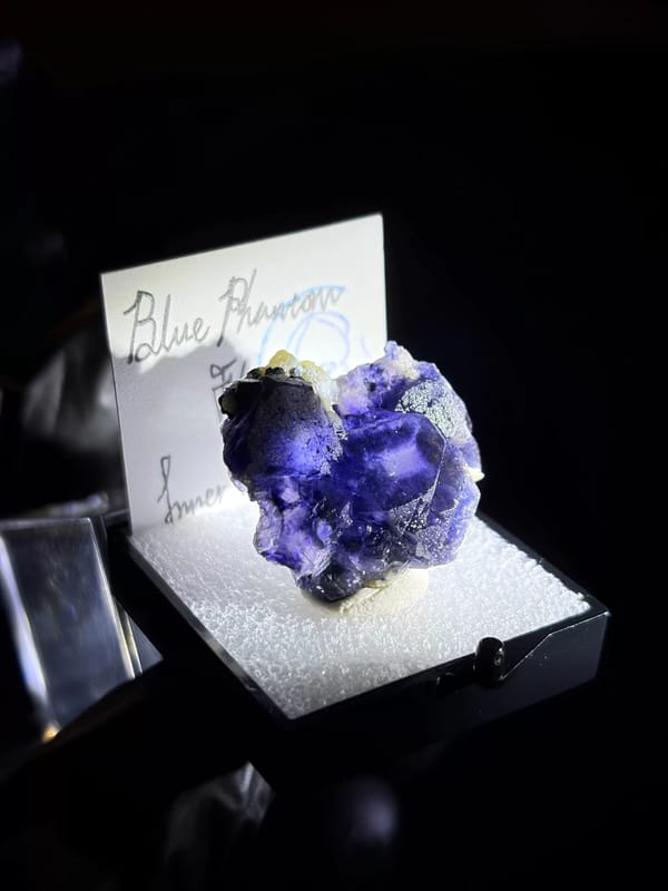 Stepped Blue-Phantom Fluorite from Inner Mongolia — complete view 3 of the exact specimen