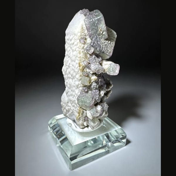 Candle Quartz with Purple-Green Fluorite Inner Mongolia 8.0 cm — complete view