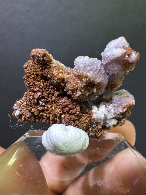 Reverse oblique view of the exact Guizhou creedite cluster