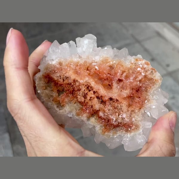 Showy crystal-stone cluster from Yunnan — detail view