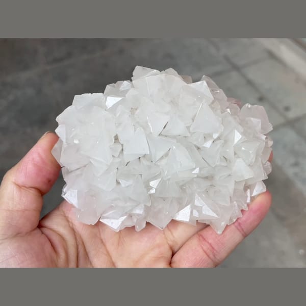 Showy crystal-stone cluster from Yunnan — detail view